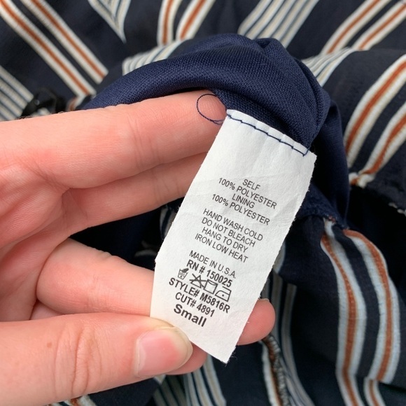 Emory Park Strapless Striped Ruffle Jumpsuit - Picture 3 of 4